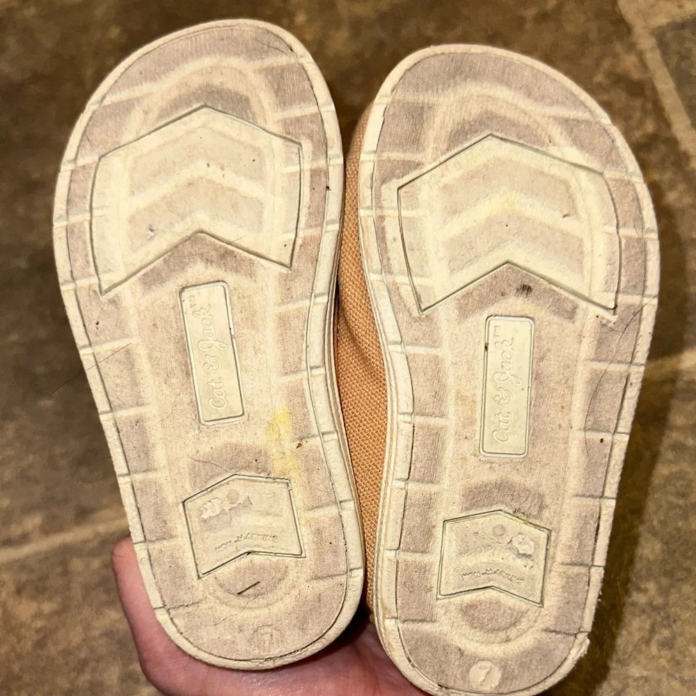 Target Tan Moccasins with Blue Laces